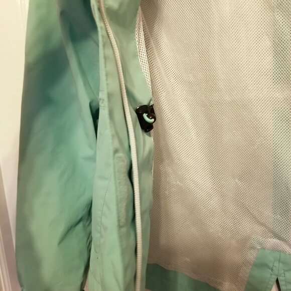 Mckinley Aquamax Elite Aqua Green Hiking Rain Womens Hooded Jacket - Picture 7 of 13